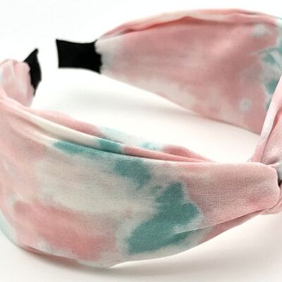 Pink Tie Dye Twist Knot Headband