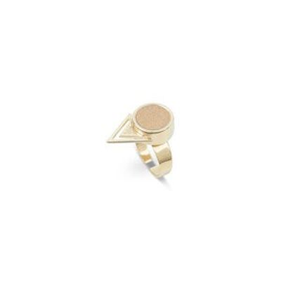 Azalée - Anillo ajustable 10 mm - Oro / D