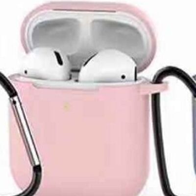 Pink Silicon air pod case