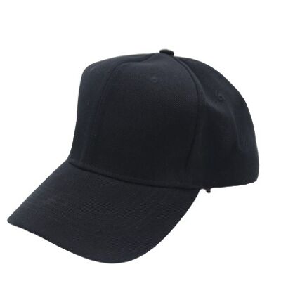 Plain Black Cap