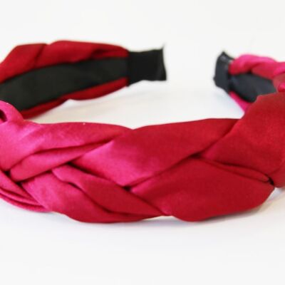 SATIN PLAITED HEADBAND