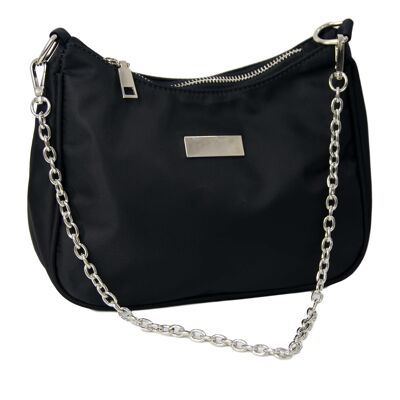 Nylon Bag with Chain Strap