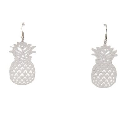 Silver Pineapple Earring