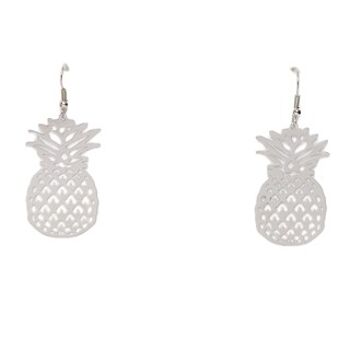 Boucle d'Oreille Ananas en Argent