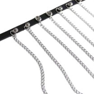 PU tassel chain belt