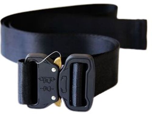 Metal seatbelt buckle canvas belt