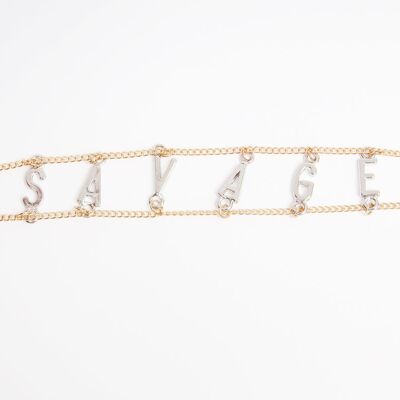 Savage' Slogan Choker