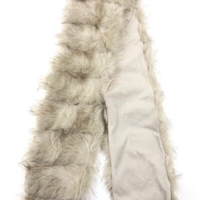 Cream Faux Fur Scarf