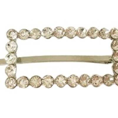 Rectangle Diamante Hair Clip