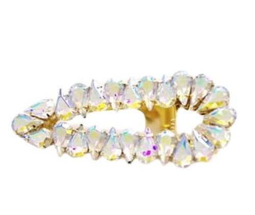 Holographic Stone Cluster Hair Slide