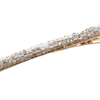 Light Grey Crystal Hair Slide