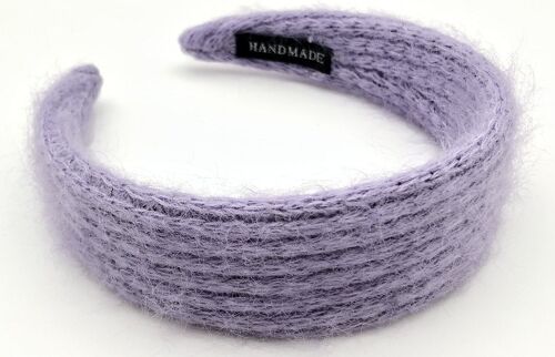 Lilac Fuzzy Knit Headband