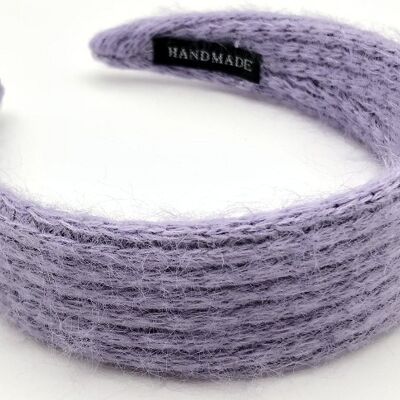 Lilac Fuzzy Knit Headband