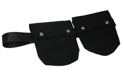 Black Double Belt Bag