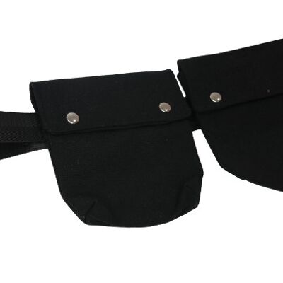 Black Double Belt Bag