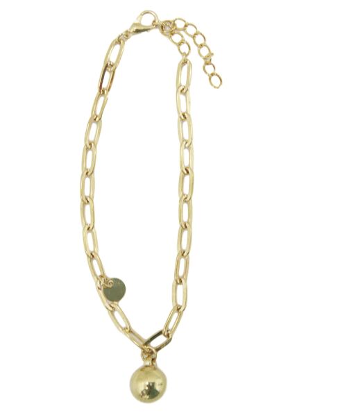 Gold Ball Drop Chain Anklet