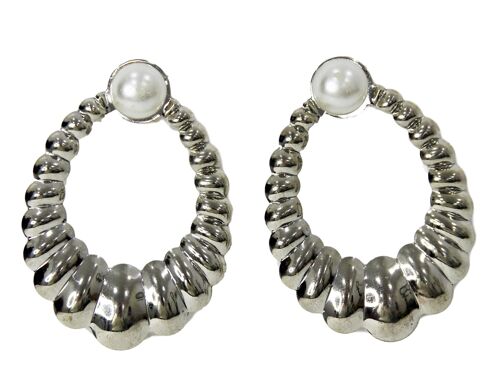 Silver Pearl Earrings