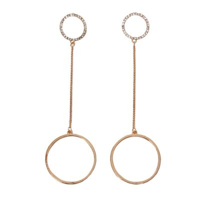 Rose Gold Geometric Earrings