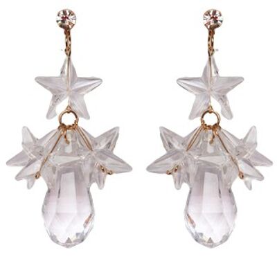 Clear Transparent Star Earring