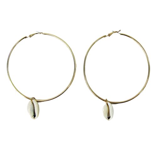 Shell Hoop Earrings