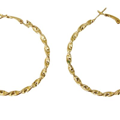 Gold Twist Earring