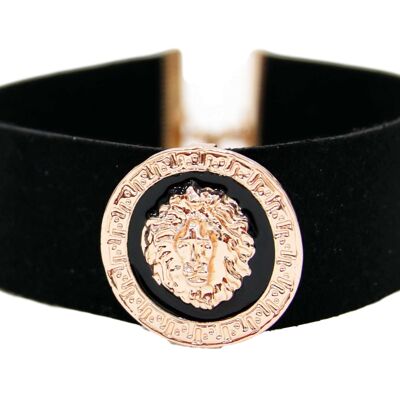 Lion medallion choker