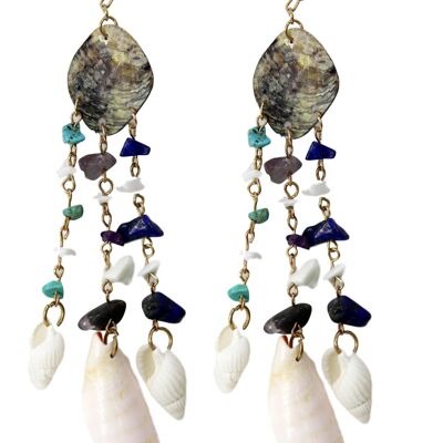 Sea Shell Drop Earrings