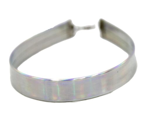 Silver 1.5cm Holographic Choker