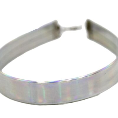 Silbernes 1,5 cm holografisches Halsband