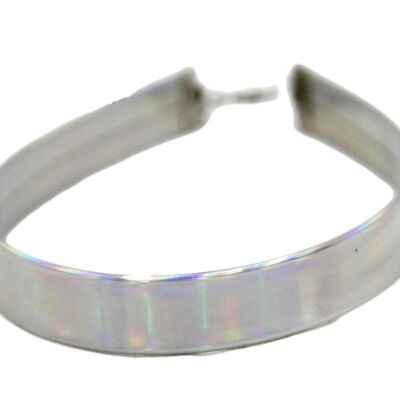 Silver 1.5cm Holographic Choker