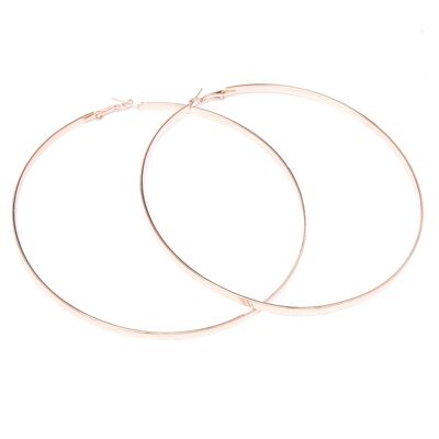 Large Flat Hoop Earrings