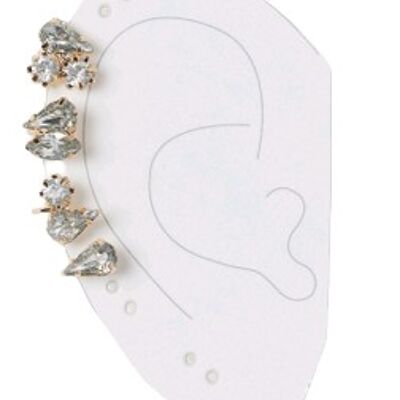 Gold Diamante Stone Ear Cuff