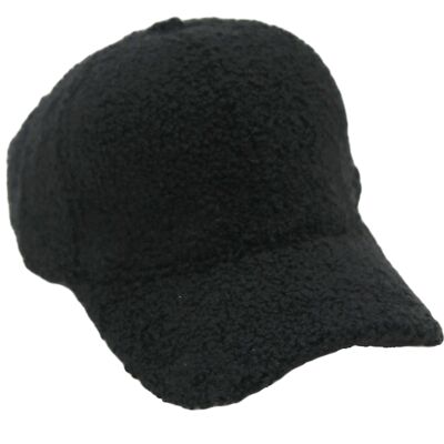 Gorro de peluche negro