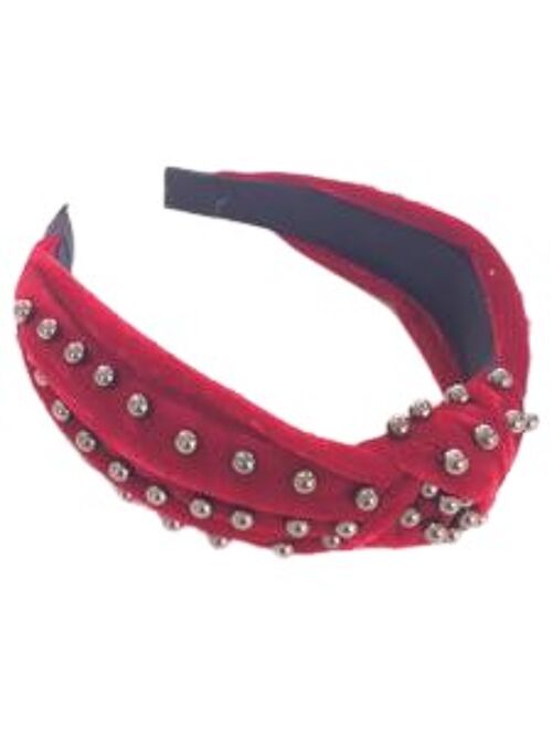 Red Velvet Studded headband