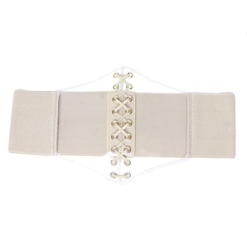 Corset Belt with Clear Lace Up Front