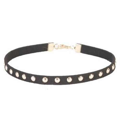 Suede Choker with Studs
