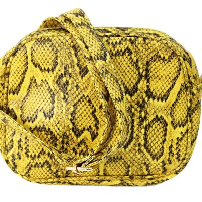 Yellow Snakeskin Bag