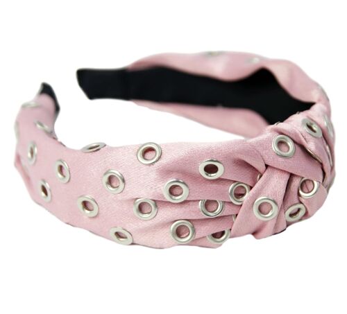 Eyelet Satin Headband