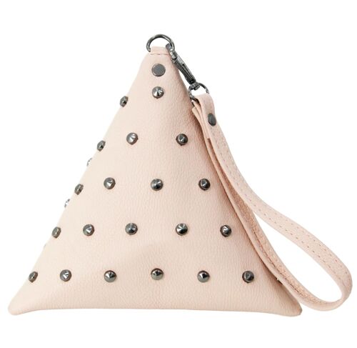 Pink Triangle Studded Bag