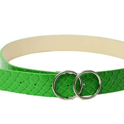 Green Double Circle Belt