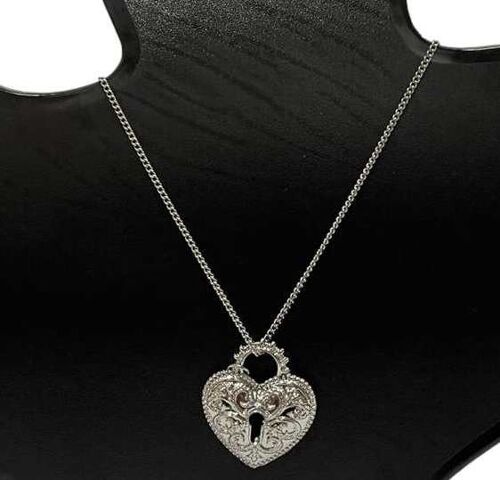 Silver Heart Necklace 45cm Length