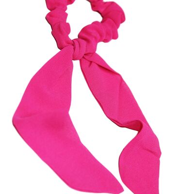 Fuchsia Long Plain Scrunchie