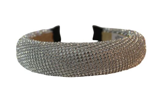 Silver Diamante Padded Headband