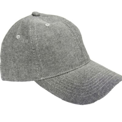 Grey Denim Baseball Cap