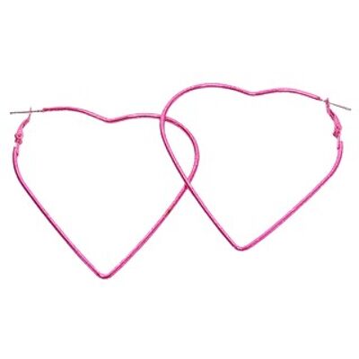 Pink Heart Earrings