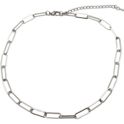 Silver Chain Detail Necklace