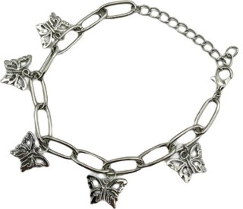 Butterfly Drop Chain Bracelet