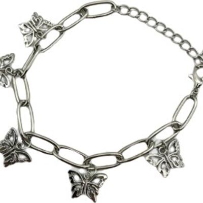 Butterfly Drop Chain Bracelet