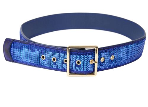 Blue Sequin Belt