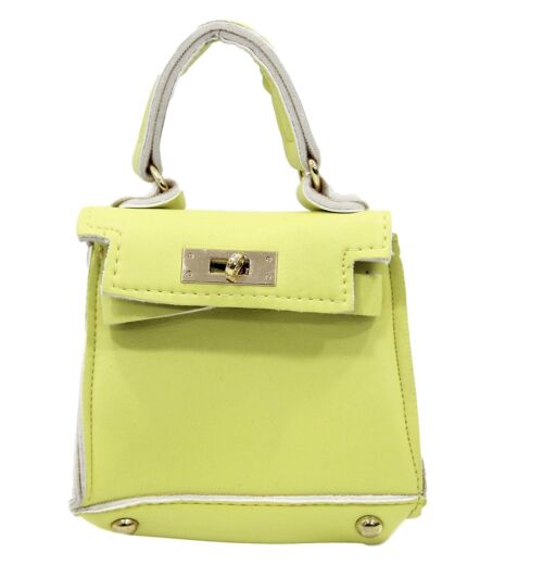 Light Yellow Mini Bag with Chain